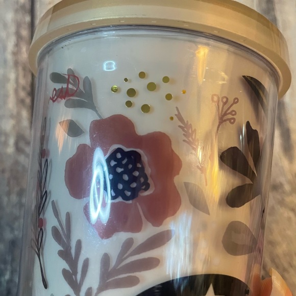 VERY RARE 2014 Starbucks Flower Pattern Floral Harvest Venti Cold Cup Tumbler - Picture 5 of 13
